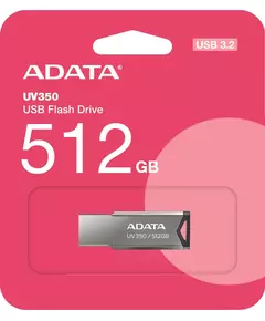 Купить Флеш-диск AData 512Gb UV350 USB3.0 серебристый [AUV350-512G-RBK], картинка № 4 в Иркутске в компании Зеон