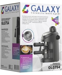 Купить Кофеварка рожковая Galaxy Line GL 0754 900Вт черный, картинка № 8 в Иркутске в компании Зеон