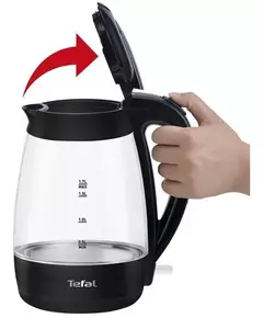 Купить Чайник электрический TEFAL KO450832 1.7л, черный, стекло/пластик, картинка № 7 в Иркутске в компании Зеон