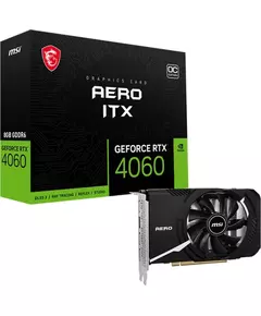 Купить Видеокарта MSI GeForce RTX 4060 8Gb PCI-E 4.0 128bit GDDR6 2490/17000 HDMIx1 DPx3 HDCP RTL [RTX 4060 AERO ITX 8G OC] в Иркутске в компании Зеон