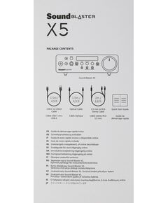 Купить Звуковая карта Creative USB Sound Blaster X5 (Cirrus Logic CS43198) 5.1 RTL [70SB182000000], картинка № 14 в Иркутске в компании Зеон