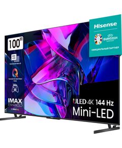 Купить ЖК-телевизор Hisense 100U7KQ 100" QLED 4K Ultra HD 120Hz DVB-T DVB-T2 DVB-C DVB-S DVB-S2 USB WiFi Smart TV темно-серый, картинка № 4 в Иркутске в компании Зеон