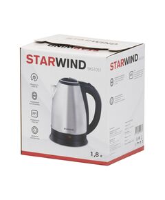 Купить Чайник STARWIND SKS1051 1.8л. 1500Вт серебристый матовый/черный корпус: металл/пластик, картинка № 7 в Иркутске в компании Зеон