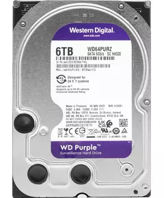 Купить Жесткий диск Western Digital 6Tb Surveillance Purple SATA-III (5400rpm) 256Mb 3.5" [WD64PURZ], картинка № 3 в Иркутске в компании Зеон