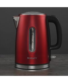 Купить Чайник Scarlett SC-EK21S83 1.7л. 2200Вт красный/черный корпус: металл, картинка № 8 в Иркутске в компании Зеон