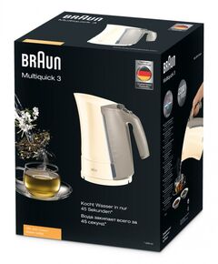 Купить Чайник BRAUN WK300CR 1.7л. 2280Вт бежевый корпус: пластик, картинка № 3 в Иркутске в компании Зеон