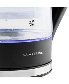 Купить Чайник Galaxy Line GL0552 1.7л. 2200Вт черный корпус: стекло/пластик, картинка № 4 в Иркутске в компании Зеон