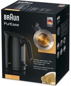 Купить Чайник BRAUN WK3100BK 1.7л. 2200Вт черный корпус: пластик, картинка № 2 в Иркутске в компании Зеон