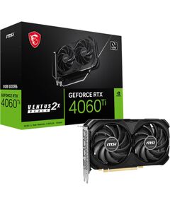 Купить Видеокарта MSI GeForce RTX 4060TI 8Gb PCI-E 4.0 128bit GDDR6 2535/18000 HDMIx1 DPx3 HDCP RTL [RTX 4060 TI VENTUS 2X BLACK 8G], картинка № 5 в Иркутске в компании Зеон