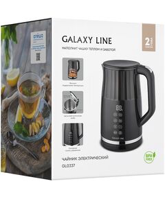 Купить Чайник Galaxy Line GL0337 1.7л. 2200Вт черный корпус: металл/пластик, картинка № 8 в Иркутске в компании Зеон