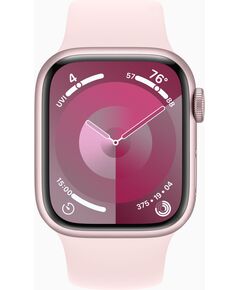 Купить Смарт-часы Apple Watch Series 9 A2978 41мм OLED корпус розовый Sport Band ремень светло-розовый размер браслета 150-200мм [MR943LL/A] в Иркутске в компании Зеон