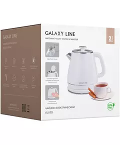 Купить Чайник Galaxy Line GL0331 1.8л. 2200Вт белый корпус: пластик, картинка № 5 в Иркутске в компании Зеон