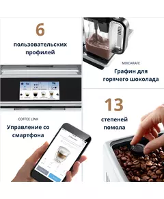 Купить Кофемашина DeLonghi ECAM650.75.MS 1450Вт серебристый, картинка № 7 в Иркутске в компании Зеон