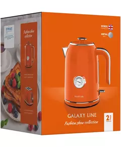 Купить Чайник Galaxy Line GL0351 1.7л. 2200Вт оранжевый корпус: нерж.сталь, картинка № 2 в Иркутске в компании Зеон