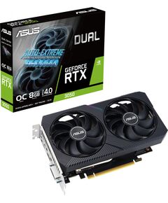 Купить Видеокарта Asus GeForce RTX 3050 8Gb PCI-E 4.0 128bit GDDR6 1822/14000 DVIx1 HDMIx1 DPx1 HDCP RTL [DUAL-RTX3050-O8G-V2] в Иркутске в компании Зеон