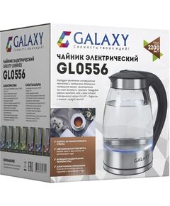 Купить Чайник Galaxy Line GL0556 1.8л. 2200Вт нержавеющая сталь/черный корпус: стекло/металл/пластик, картинка № 15 в Иркутске в компании Зеон