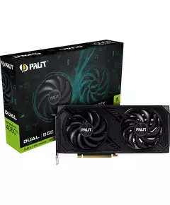 Купить Видеокарта Palit GeForce RTX 4060TI 8Gb PCI-E 4.0 128bit GDDR6 2310/18000 HDMIx1 DPx3 HDCP RTL (RTX4060Ti DUAL) [NE6406T019P1-1048D] в Иркутске в компании Зеон