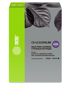 Купить Картридж струйный Cactus CS-LC3239XLBK черный (129мл) для Brother HL-J6000DW/J6100DW в Иркутске в компании Зеон