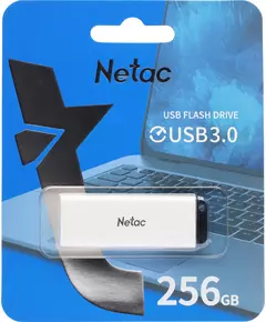 Купить Флеш-диск Netac 256Gb USB3.0 белый [NT03U185N-256G-30WH], картинка № 2 в Иркутске в компании Зеон