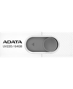 Купить Флеш-диск AData 64Gb USB2.0 белый/серый [AUV220-64G-RWHGY] в Иркутске в компании Зеон