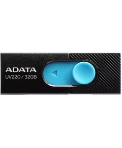 Купить Флеш-диск AData 32Gb USB2.0 черный/синий [AUV220-32G-RBKBL] в Иркутске в компании Зеон