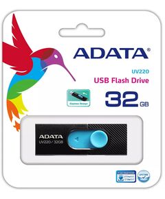 Купить Флеш-диск AData 32Gb USB2.0 черный/синий [AUV220-32G-RBKBL], картинка № 2 в Иркутске в компании Зеон