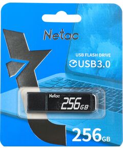 Купить Флеш-диск Netac 256Gb USB3.0 серый [NT03U351N-256G-30BK], картинка № 3 в Иркутске в компании Зеон