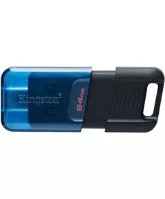 Купить Флеш-диск Kingston DataTraveler 80 M Type-C 64Gb USB3.2 черный [DT80M/64GB] в Иркутске в компании Зеон