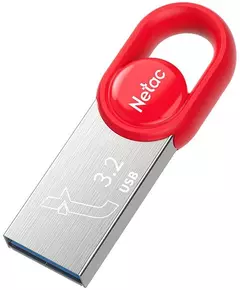 Купить Флеш-диск Netac 128Gb USB3.2 серебристый/красный [NT03UM2N-128G-32RE], картинка № 4 в Иркутске в компании Зеон