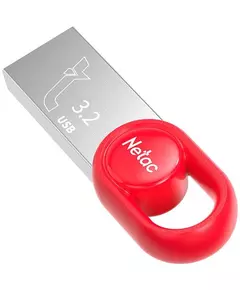 Купить Флеш-диск Netac 128Gb USB3.2 серебристый/красный [NT03UM2N-128G-32RE], картинка № 6 в Иркутске в компании Зеон