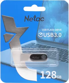 Купить Флеш-диск Netac 128Gb USB3.0 серебристый/черный [NT03U278N-128G-30PN], картинка № 6 в Иркутске в компании Зеон