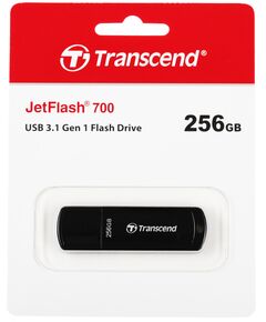 Купить Флеш-диск Transcend Jetflash 700 256Gb USB3.0 черный [TS256GJF700], картинка № 2 в Иркутске в компании Зеон