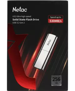 Купить Флеш-диск Netac 256Gb USB3.1 черный/серебристый [NT03US2N-256G-32SL], картинка № 8 в Иркутске в компании Зеон