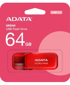 Купить Флеш-диск AData 64Gb USB2.0 красный [AUV240-64G-RRD], картинка № 3 в Иркутске в компании Зеон