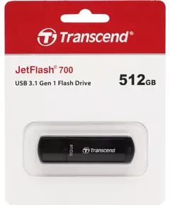 Купить Флеш-диск Transcend Jetflash 700 512Gb USB3.0 черный [TS512GJF700], картинка № 3 в Иркутске в компании Зеон