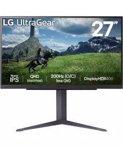 Купить ЖК-монитор LG UltraGear 27GS85Q-B 27" IPS LED 16:9 HDMI матовая HAS 400cd 178гр/178гр 2560x1440 200Hz FreeSync DP 2K USB 6.2кг черный [27GS85Q-B.ARUZ] в Иркутске в компании Зеон