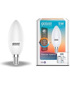 Купить Умная лампа Gauss IoT Smart Home E14 5Вт 470lm Wi-Fi [1110112] в Иркутске в компании Зеон