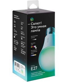 Купить Умная лампа Sber A60 E27 9Вт 806lm Wi-Fi [SBDV-00115], картинка № 2 в Иркутске в компании Зеон