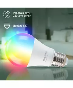 Купить Умная лампа Digma DiLight A1 E27 11Вт 1150lm Wi-Fi [DLA1E27], картинка № 5 в Иркутске в компании Зеон