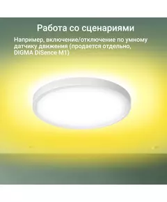 Купить Умный светильник Digma TL40 TopLight, потолочный, белый, картинка № 2 в Иркутске в компании Зеон