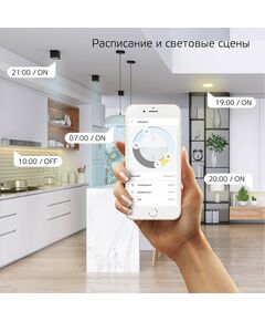 Купить Умная лампа Gauss Smart Home C35 E14 4.5Вт 495lm Wi-Fi [1250112], картинка № 5 в Иркутске в компании Зеон