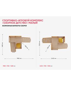 Купить Спортивно-игровой комплекс «Озорное детство» (малый) [А537], картинка № 16 в Иркутске в компании Зеон