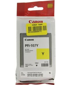 Для Canon (оригинал): Чернильница Canon PFI-107Y Yellow для iPF670/680/ 685/770/780/785 фотографии