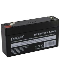 Купить Аккумулятор для слаботочных систем Exegate DT 6012 6V, 1.2Ah [EX282944RUS] в Иркутске в компании Зеон