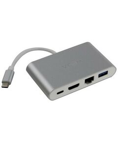 Купить Кабель-адаптер VCOM CU455 USB-C -> HDMI (F)+RJ45+USB3.0+USB-C в Иркутске в компании Зеон