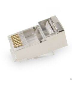 Купить Коннектор Netlan EC-UP8P8C-SD-003-TR-1000 RJ45/8P8C под витую пару, Кат.5e (Класс D), 100МГц, покрытие 3мкд, универсальные ножи, для проводников 0,47-0,51мм, экранированный, уп-ка 1000шт. в Иркутске в компании Зеон