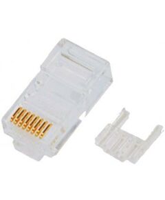 Купить Разъем под витую пару Nikomax NMC-RJ88RZ50UE3-100 RJ45/8P8C, Кат.6, 50 Gold, Stranded and Solid, с длинной вставкой, уп-ка 100шт в Иркутске в компании Зеон