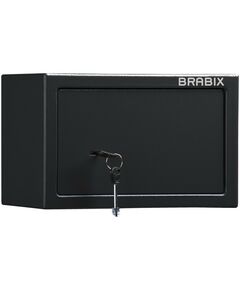 Купить Сейф мебельный Brabix SF-200KL 200х310х200 мм, ключевой замок, черный [S103BR211114] в Иркутске в компании Зеон