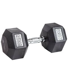 Гантели:  Гантель гексагональная обрезиненная PROFI-FIT 25 кг фотографии