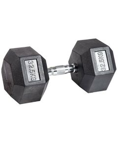 Гантели:  Гантель гексагональная обрезиненная PROFI-FIT 32,5 кг фотографии
